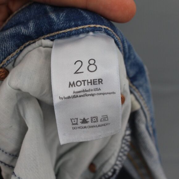 Mother Jeans Womens 28 The Spitfire Sneak Superior High Rise Wide Leg I Confess - Picture 9 of 16